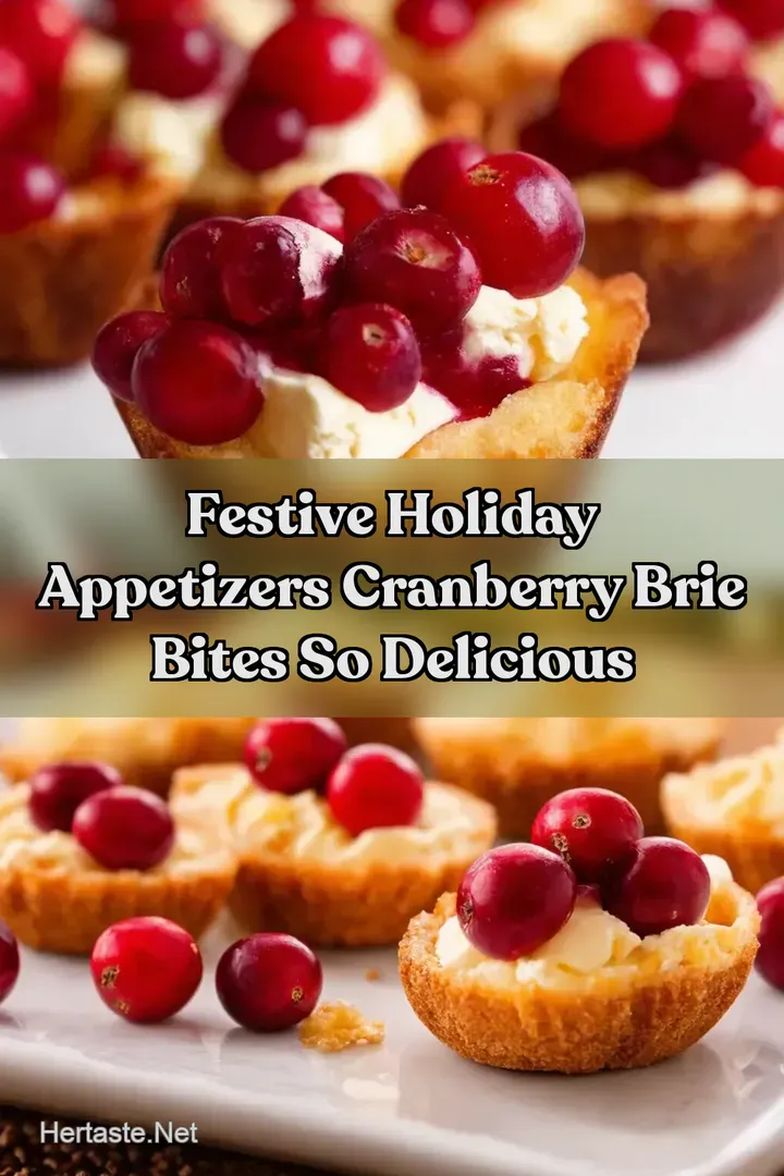Festive Holiday Appetizers Cranberry Brie Bites So Delicious