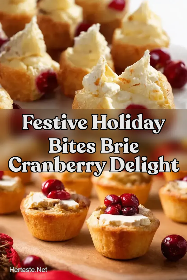 Festive Holiday Bites Brie Cranberry Delight