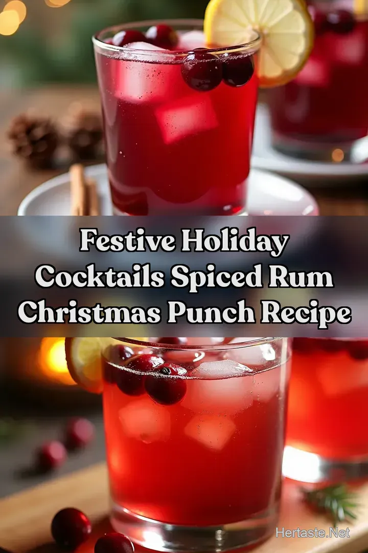 Festive Holiday Cocktails Spiced Rum Christmas Punch Recipe