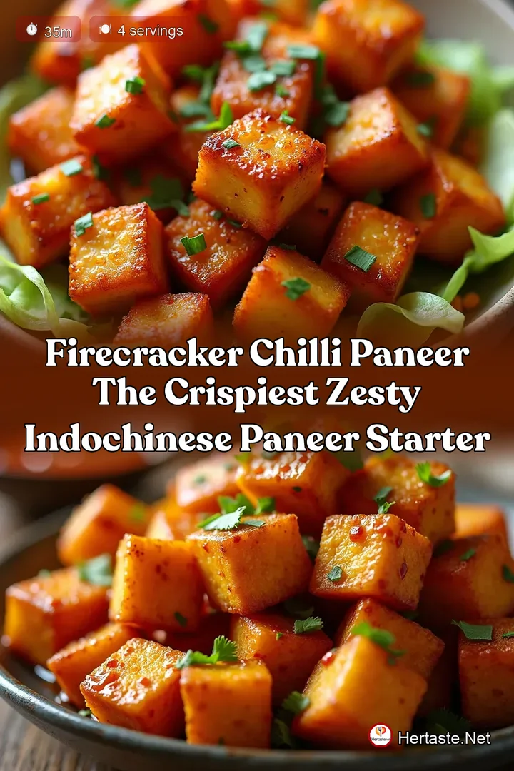 Firecracker Chilli Paneer The Crispiest Zesty IndoChinese Paneer Starter