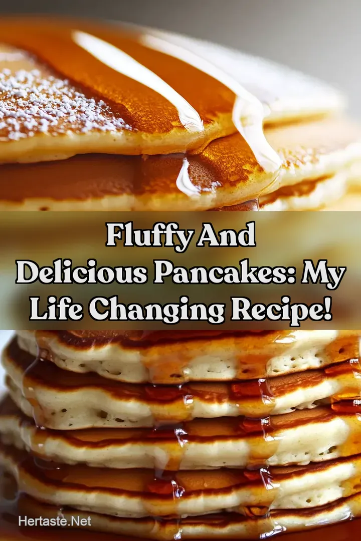Fluffy And Delicious Pancakes: My Life Changing Recipe!