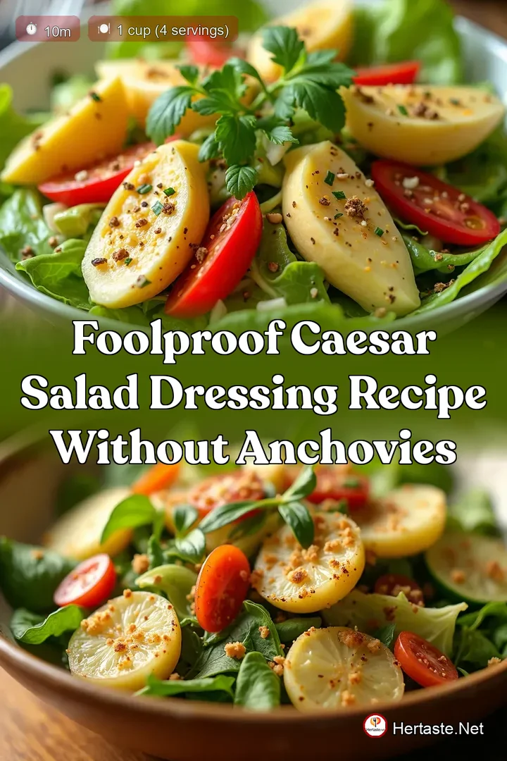 Foolproof Caesar Salad Dressing Recipe Without Anchovies