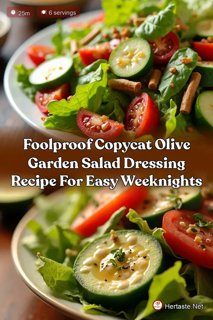 Foolproof Copycat Olive Garden Salad Dressing Recipe for Easy Weeknights