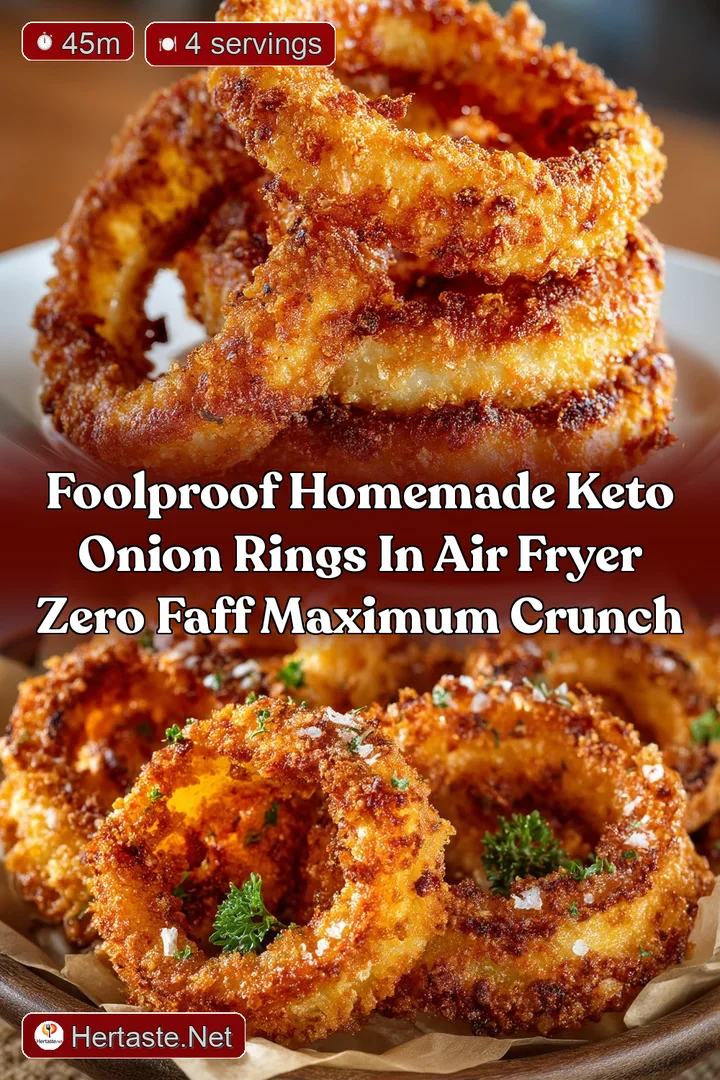 Foolproof Homemade Keto Onion Rings in Air Fryer Zero Faff Maximum Crunch