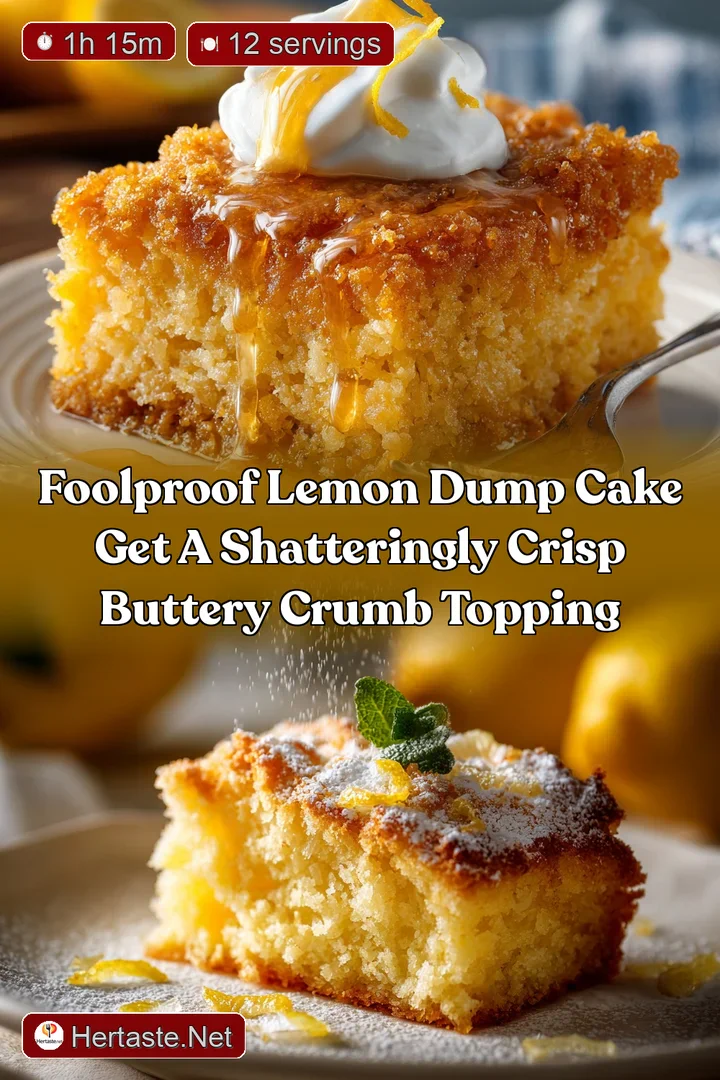 Foolproof Lemon Dump Cake Get a Shatteringly Crisp Buttery Crumb Topping