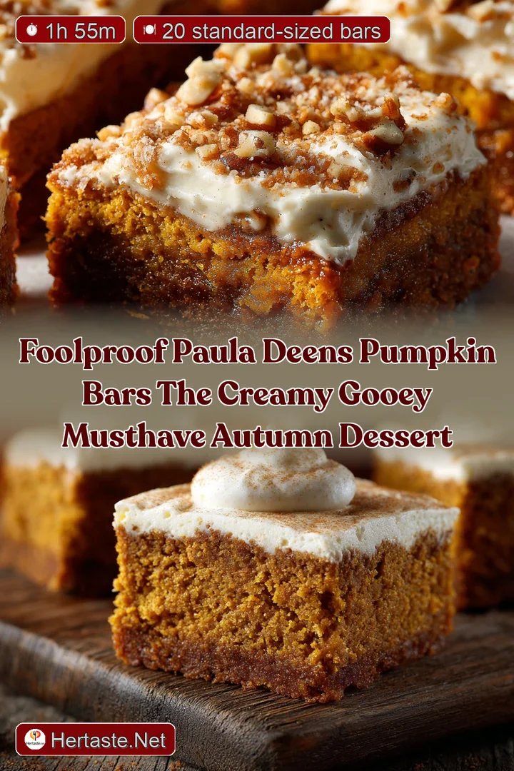 Foolproof Paula Deens Pumpkin Bars The Creamy Gooey MustHave Autumn Dessert
