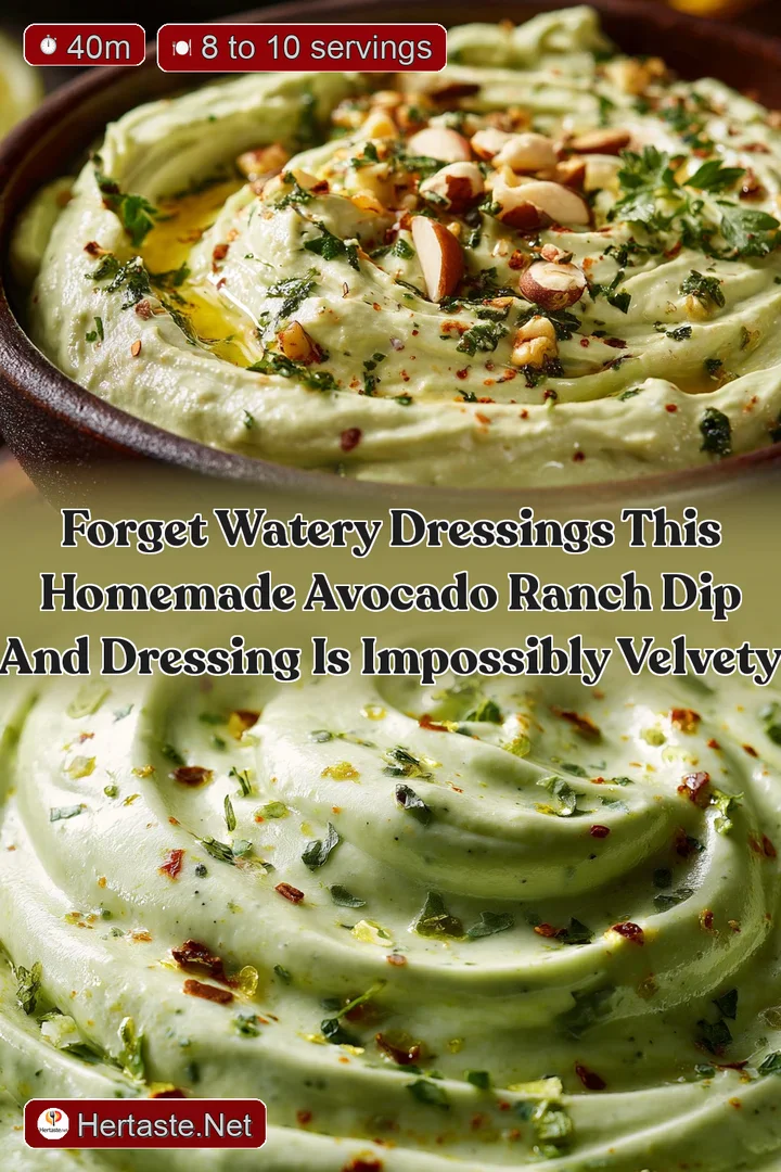 Forget Watery Dressings This Homemade Avocado Ranch Dip and Dressing is Impossibly Velvety