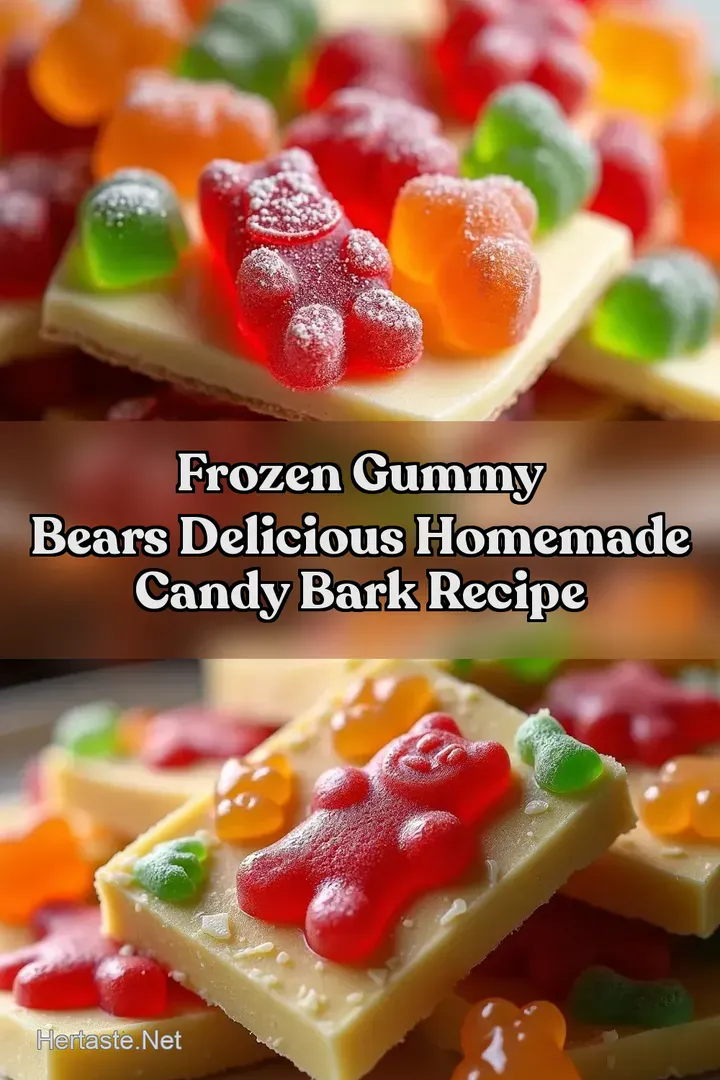Frozen Gummy Bears Delicious Homemade Candy Bark Recipe