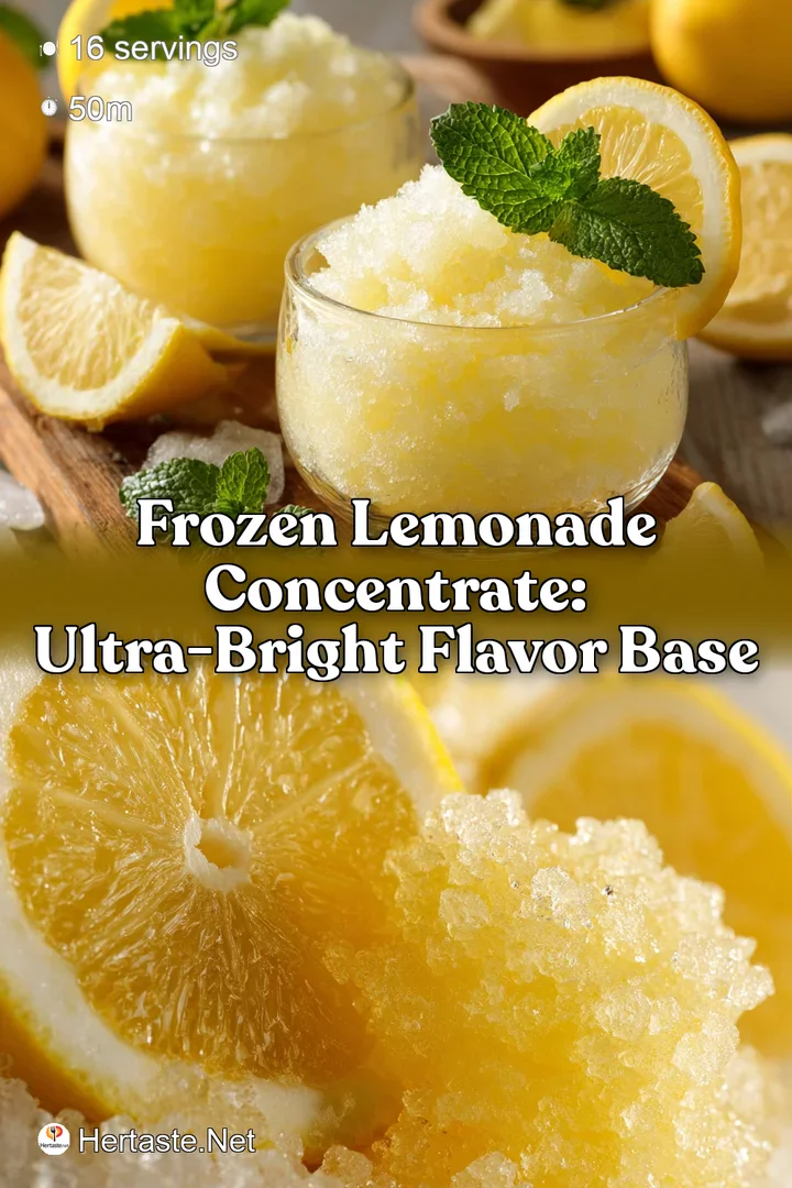 Frozen Lemonade Concentrate: Ultra-Bright Flavor Base