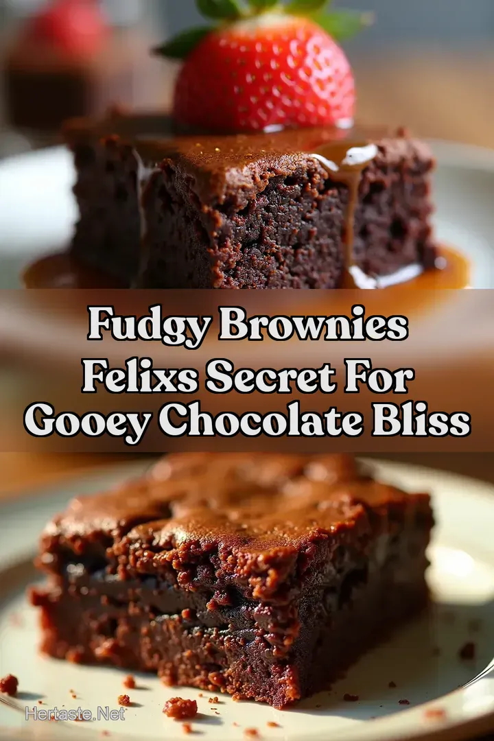 Fudgy Brownies Felixs Secret for Gooey Chocolate Bliss