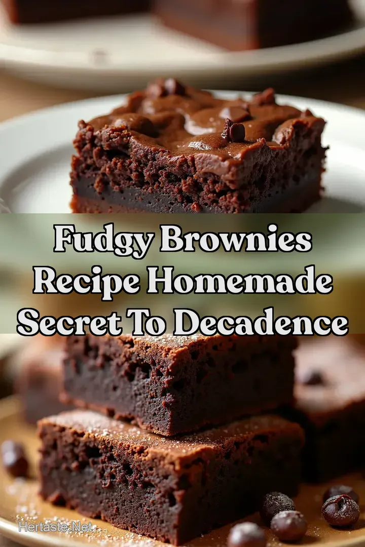 Fudgy Brownies Recipe Homemade Secret To Decadence