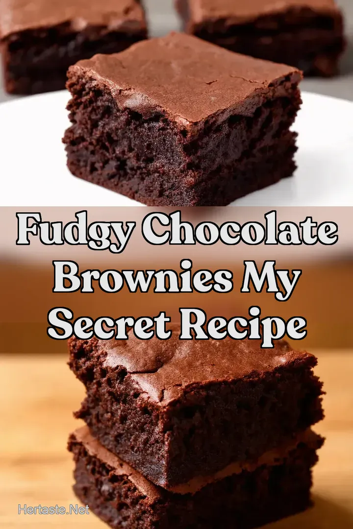 Fudgy Chocolate Brownies My Secret Recipe