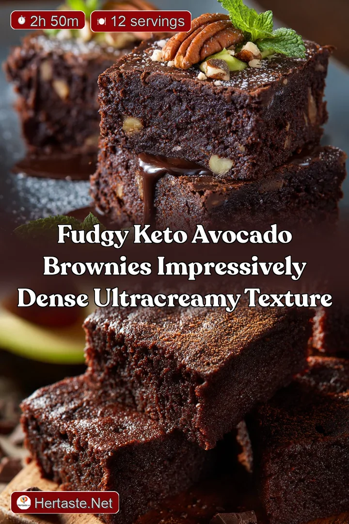 Fudgy Keto Avocado Brownies Impressively Dense UltraCreamy Texture
