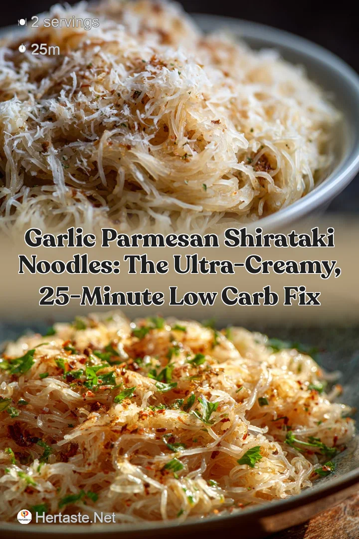 Garlic Parmesan Shirataki Noodles: The Ultra-Creamy 25-Minute Low Carb Fix