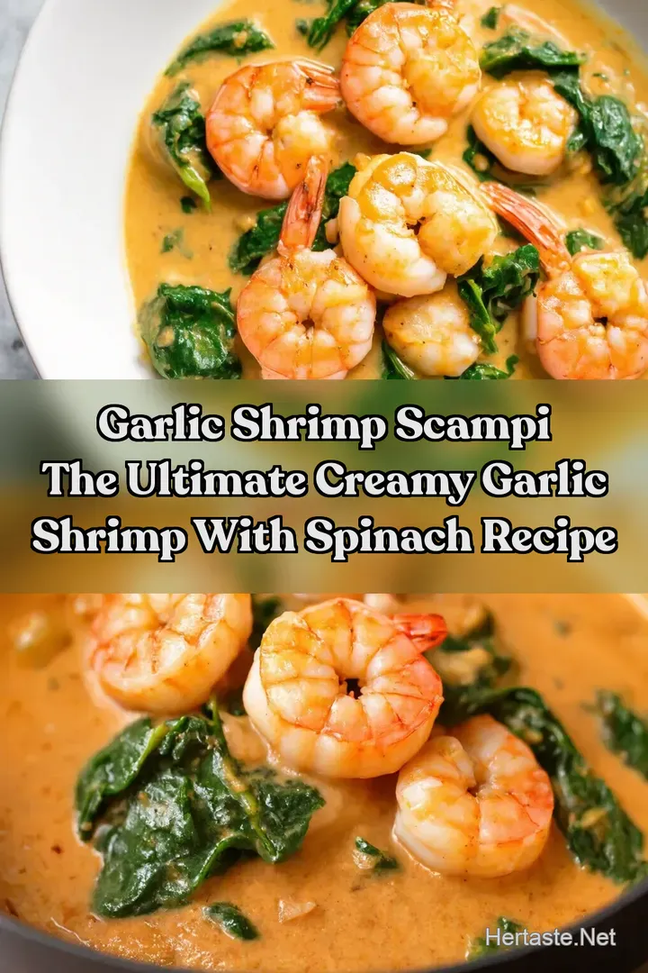 Garlic Shrimp Scampi The Ultimate Creamy Garlic Shrimp With Spinach Recipe