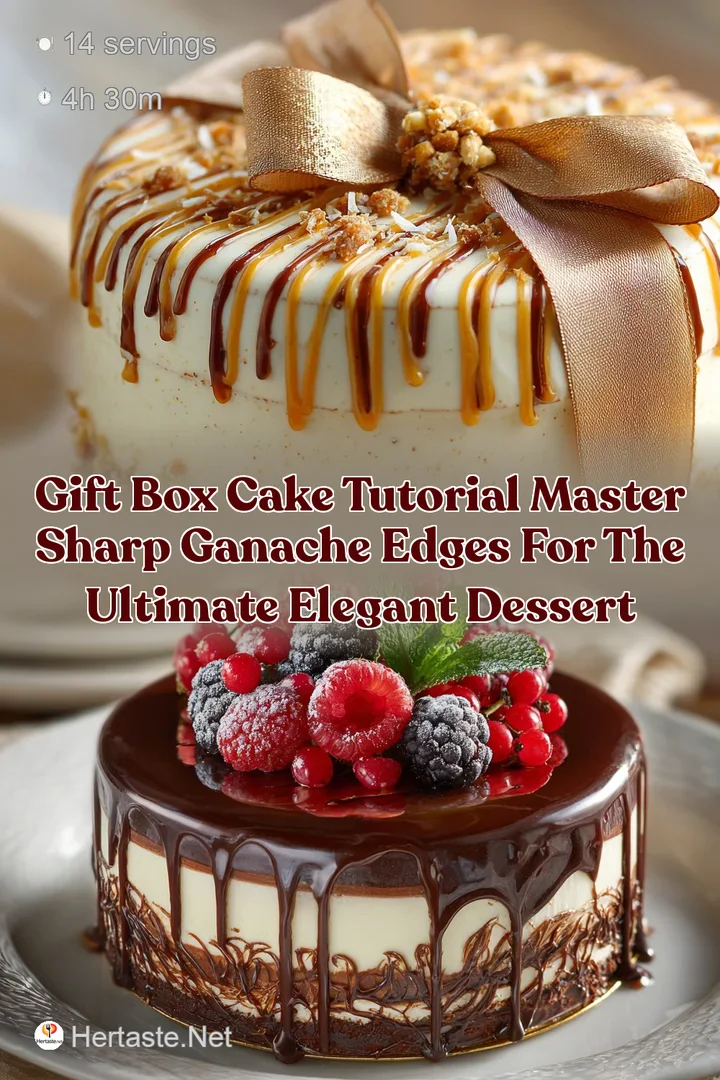 Gift Box Cake Tutorial Master Sharp Ganache Edges for the Ultimate Elegant Dessert