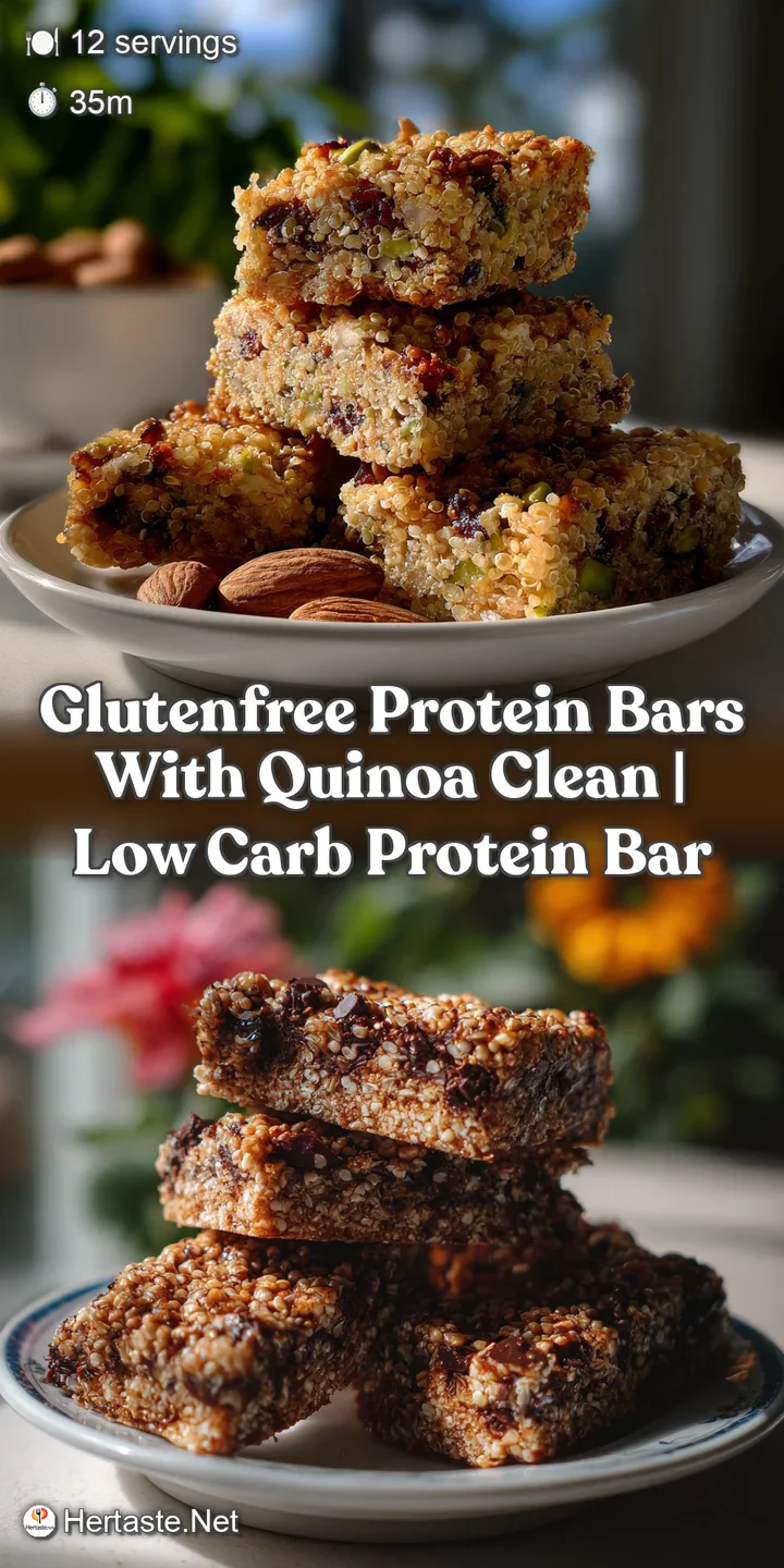 GlutenFree Protein Bars with Quinoa Clean | Low Carb Protein Bar