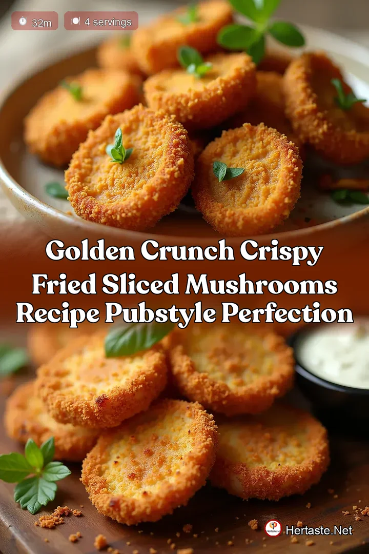 Golden Crunch Crispy Fried Sliced Mushrooms Recipe PubStyle Perfection