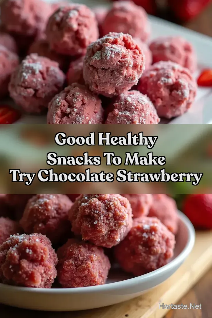 Good Healthy Snacks To Make Try Chocolate Strawberry