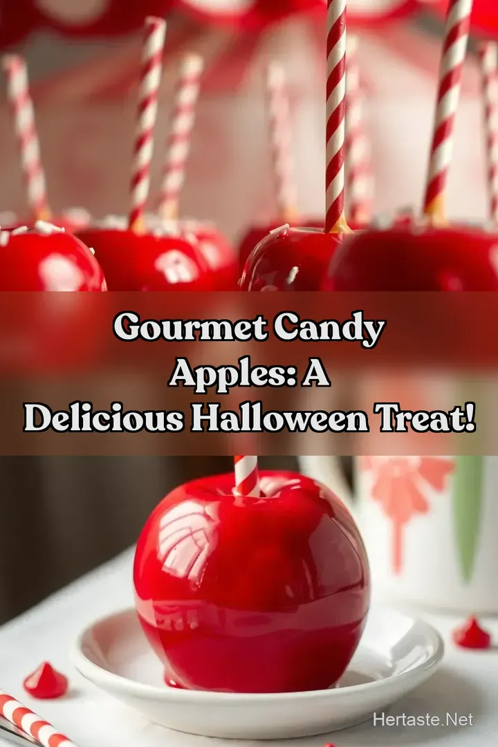 Gourmet Candy Apples: A Delicious Halloween Treat!
