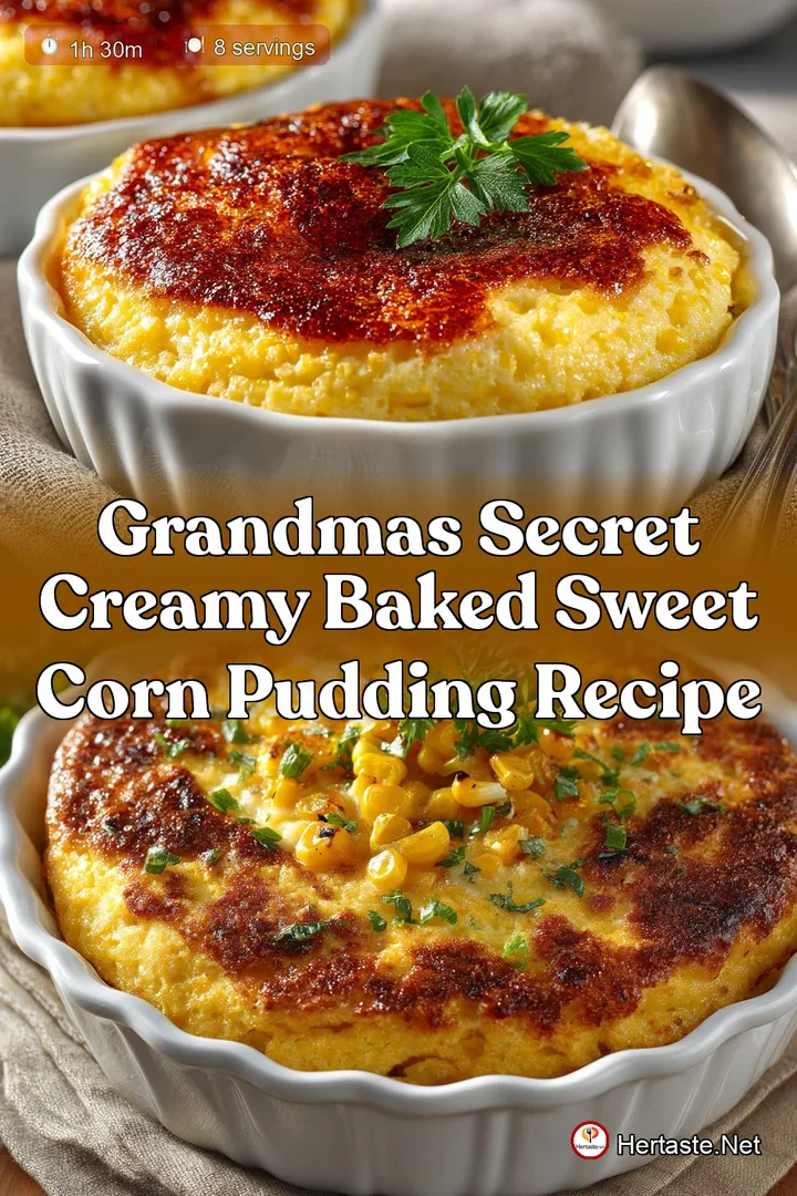 Grandmas Secret Creamy Baked Sweet Corn Pudding Recipe