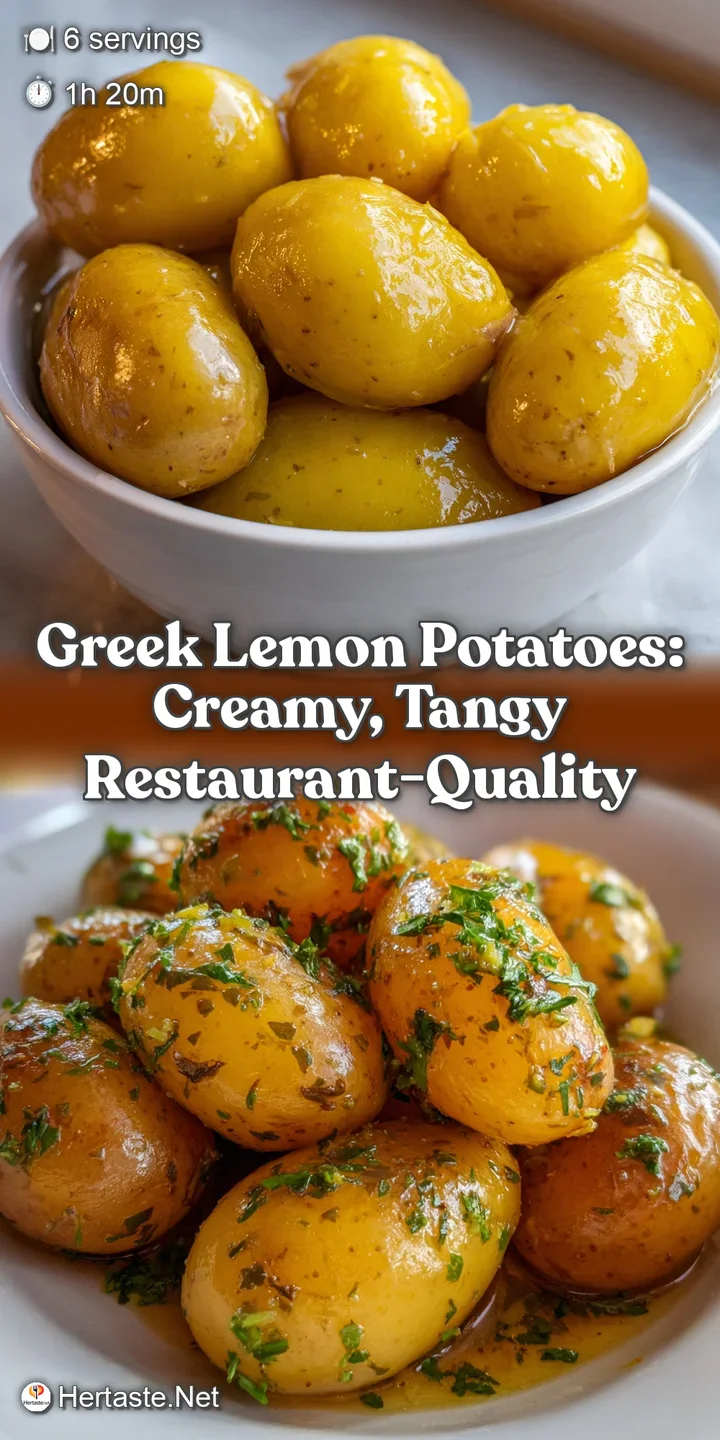 Greek Lemon Potatoes: Creamy Tangy Restaurant-Quality