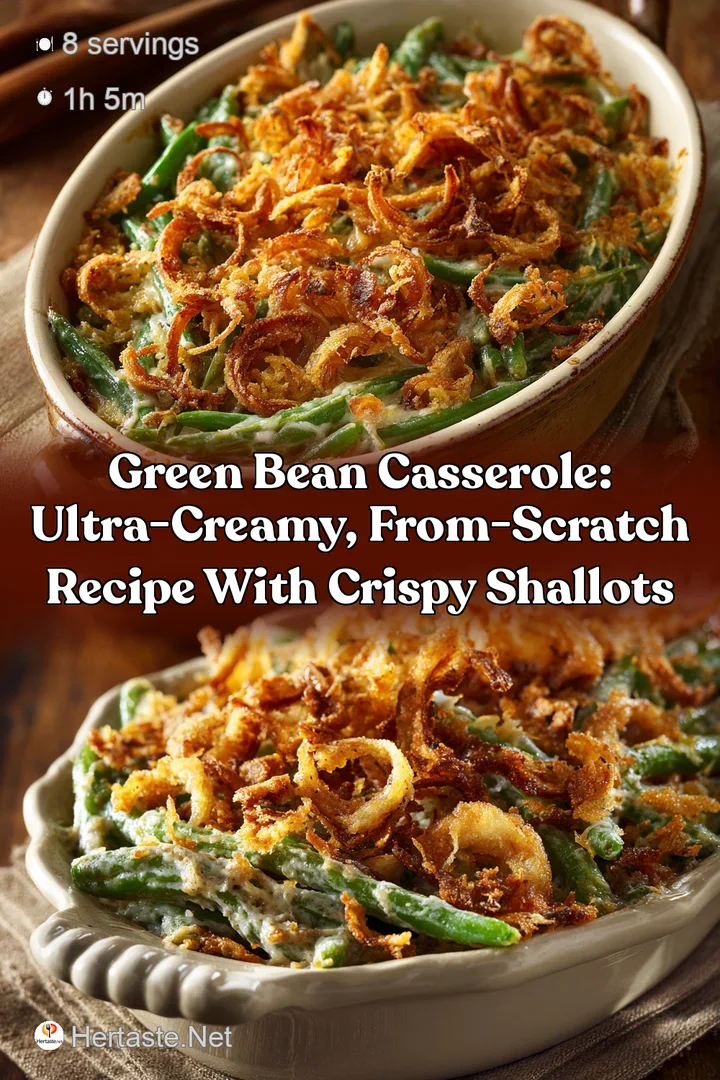 Green Bean Casserole: Ultra-Creamy From-Scratch Recipe with Crispy Shallots