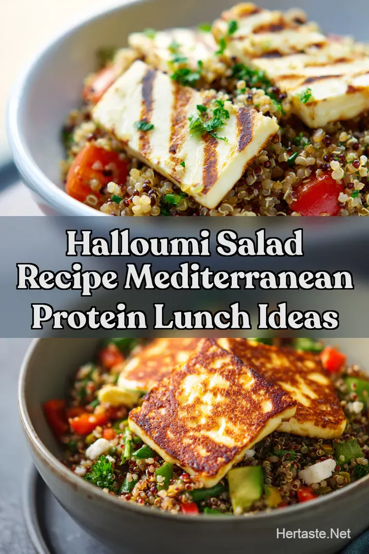 Halloumi Salad Recipe Mediterranean Protein Lunch Ideas