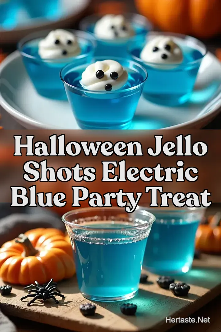 Halloween Jello Shots Electric Blue Party Treat