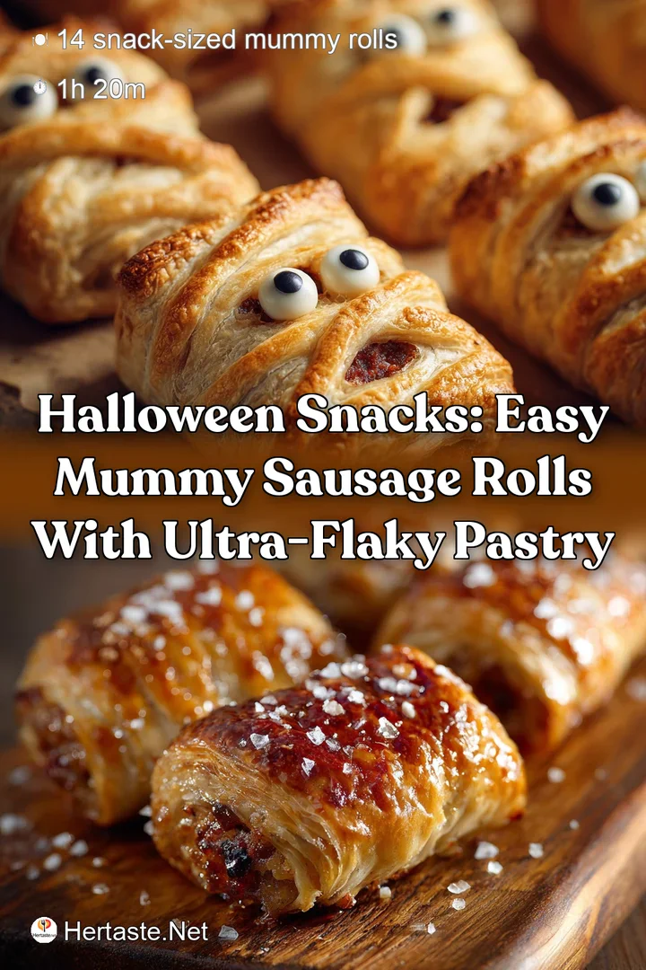 Halloween Snacks: Easy Mummy Sausage Rolls with Ultra-Flaky Pastry