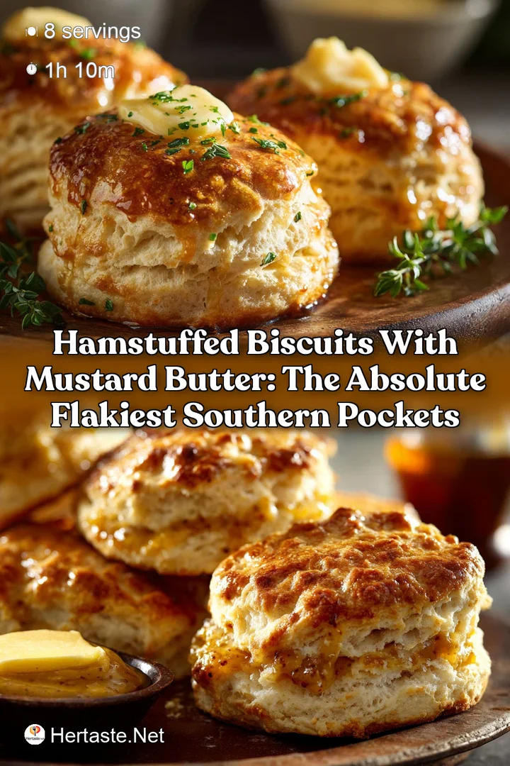 HamStuffed Biscuits With Mustard Butter: The Absolute Flakiest Southern Pockets