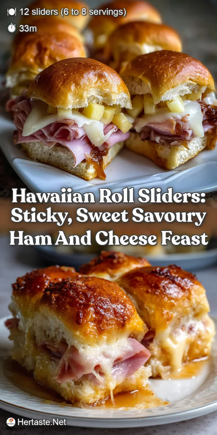 Hawaiian Roll Sliders: Sticky Sweet Savoury Ham and Cheese Feast
