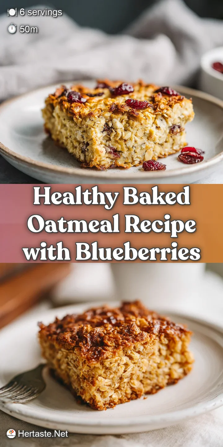 Close-up of warm baked oatmeal, plump blueberries bursting with color, sprinkled with coarsely chopped nuts, inviting & co...