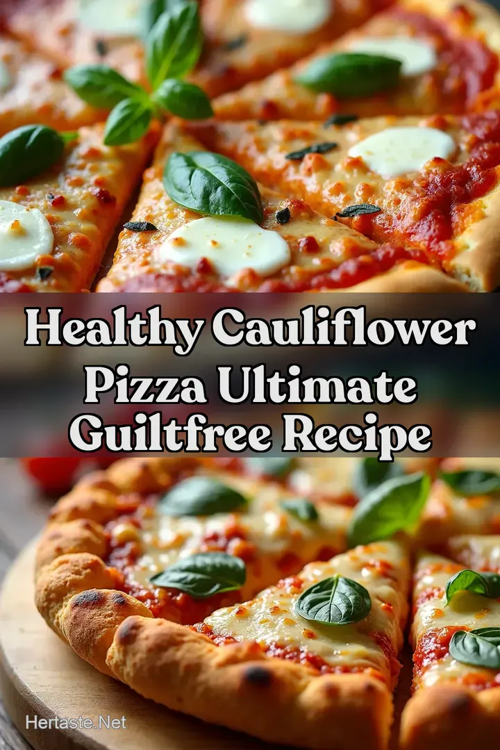Healthy Cauliflower Pizza Ultimate GuiltFree Recipe