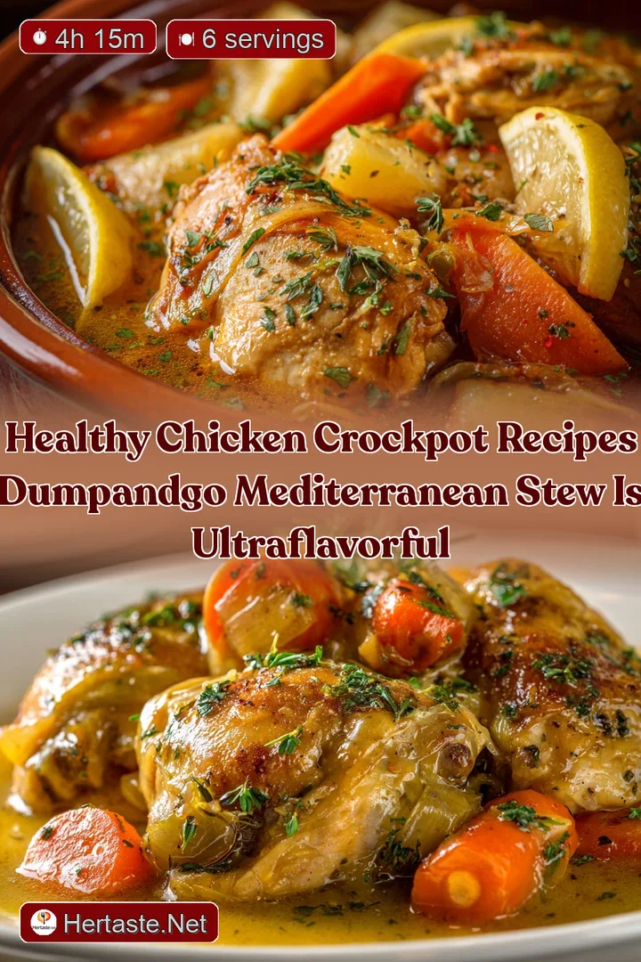 Healthy Chicken Crockpot Recipes DumpandGo Mediterranean Stew is UltraFlavorful