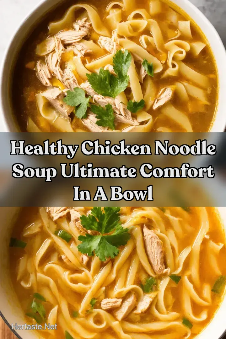 Healthy Chicken Noodle Soup Ultimate Comfort in a Bowl