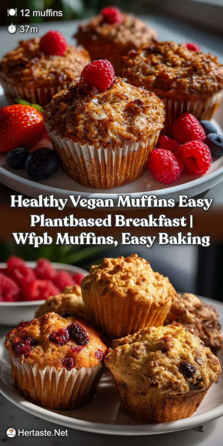 Healthy Vegan Muffins Easy PlantBased Breakfast | Wfpb Muffins Easy Baking