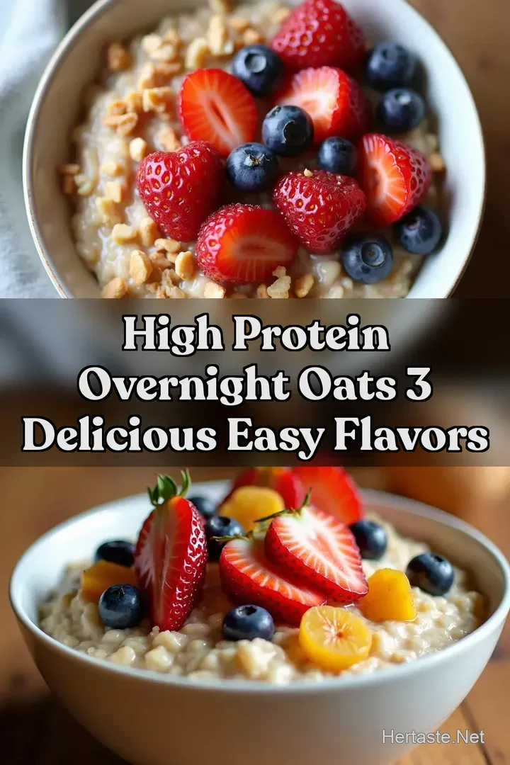 High Protein Overnight Oats 3 Delicious Easy Flavors