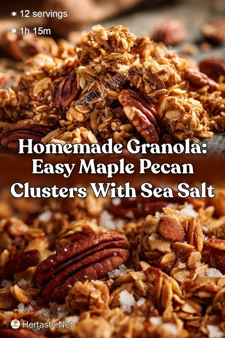 Homemade Granola: Easy Maple Pecan Clusters with Sea Salt