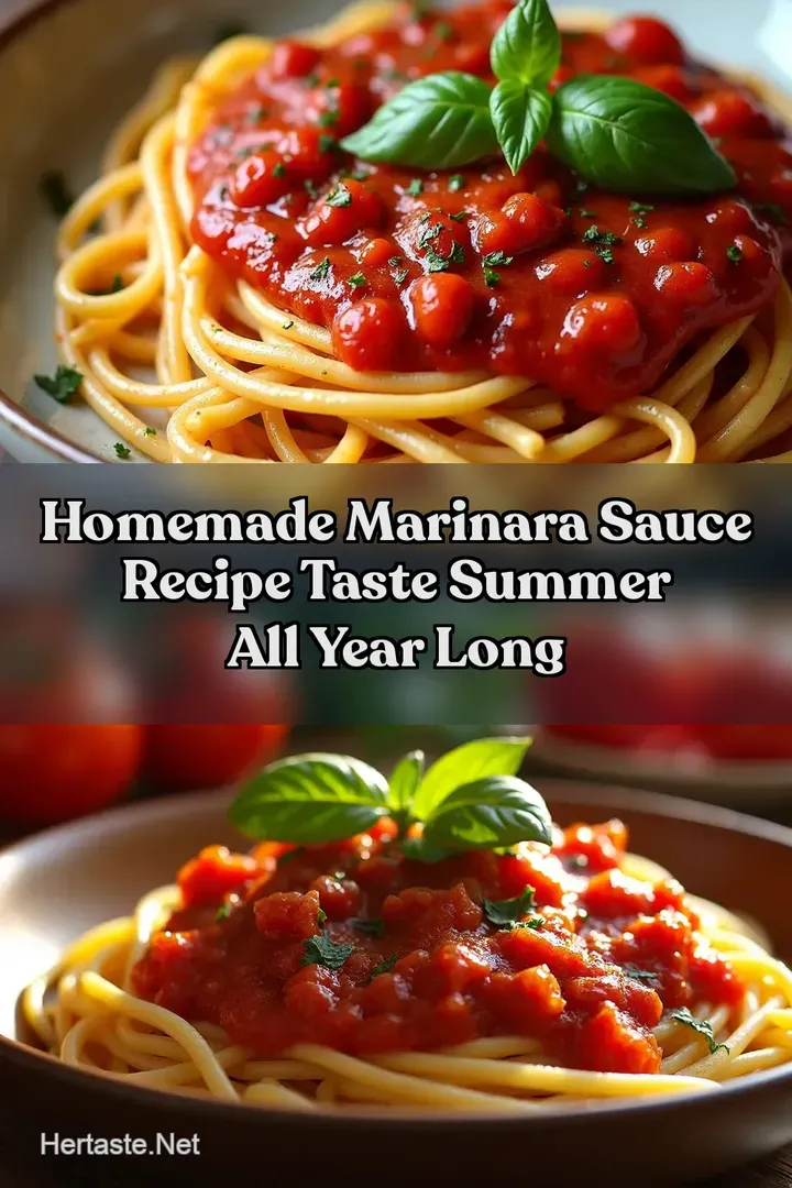 Homemade Marinara Sauce Recipe Taste Summer All Year Long