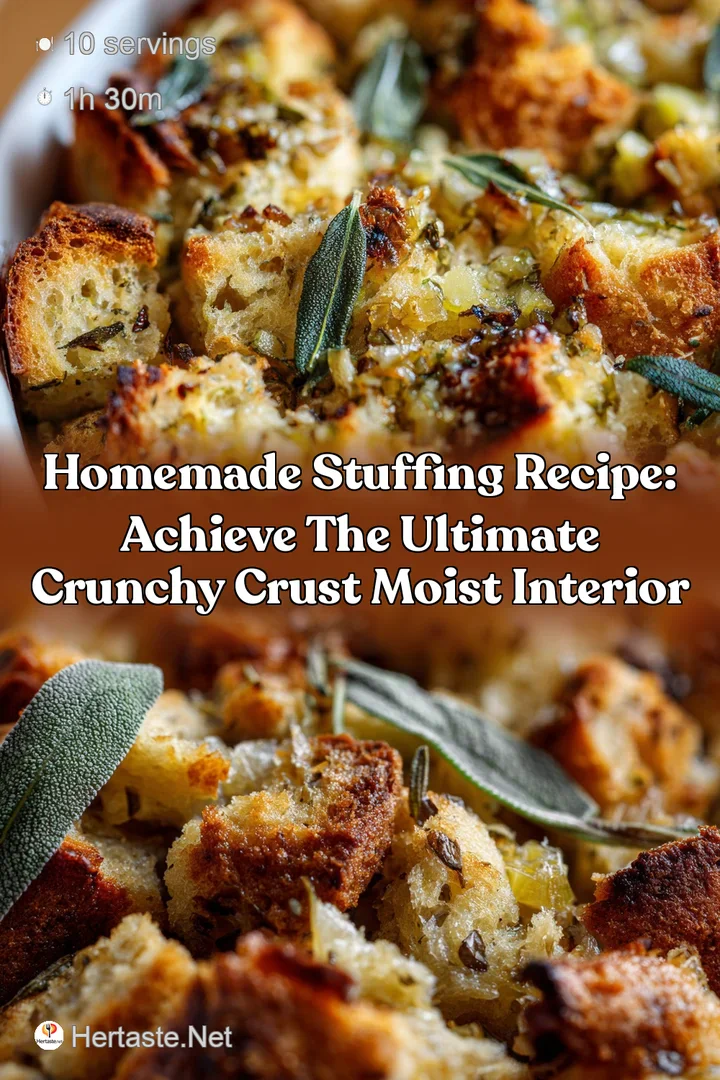 Homemade Stuffing Recipe: Achieve the Ultimate Crunchy Crust Moist Interior