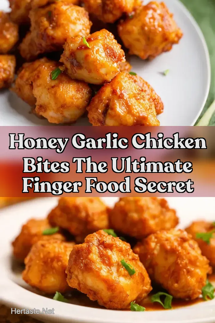 Honey Garlic Chicken Bites The Ultimate Finger Food Secret