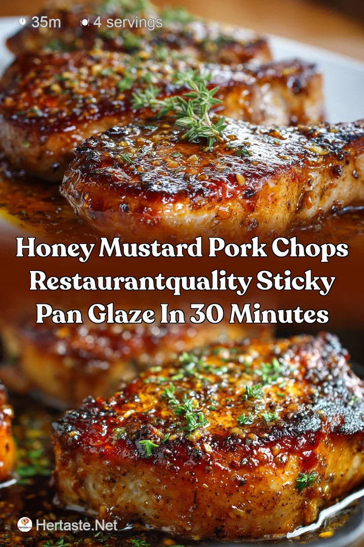 Honey Mustard Pork Chops RestaurantQuality Sticky Pan Glaze in 30 Minutes