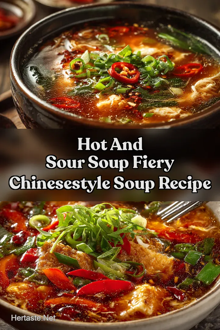 Hot and Sour Soup Fiery ChineseStyle Soup Recipe