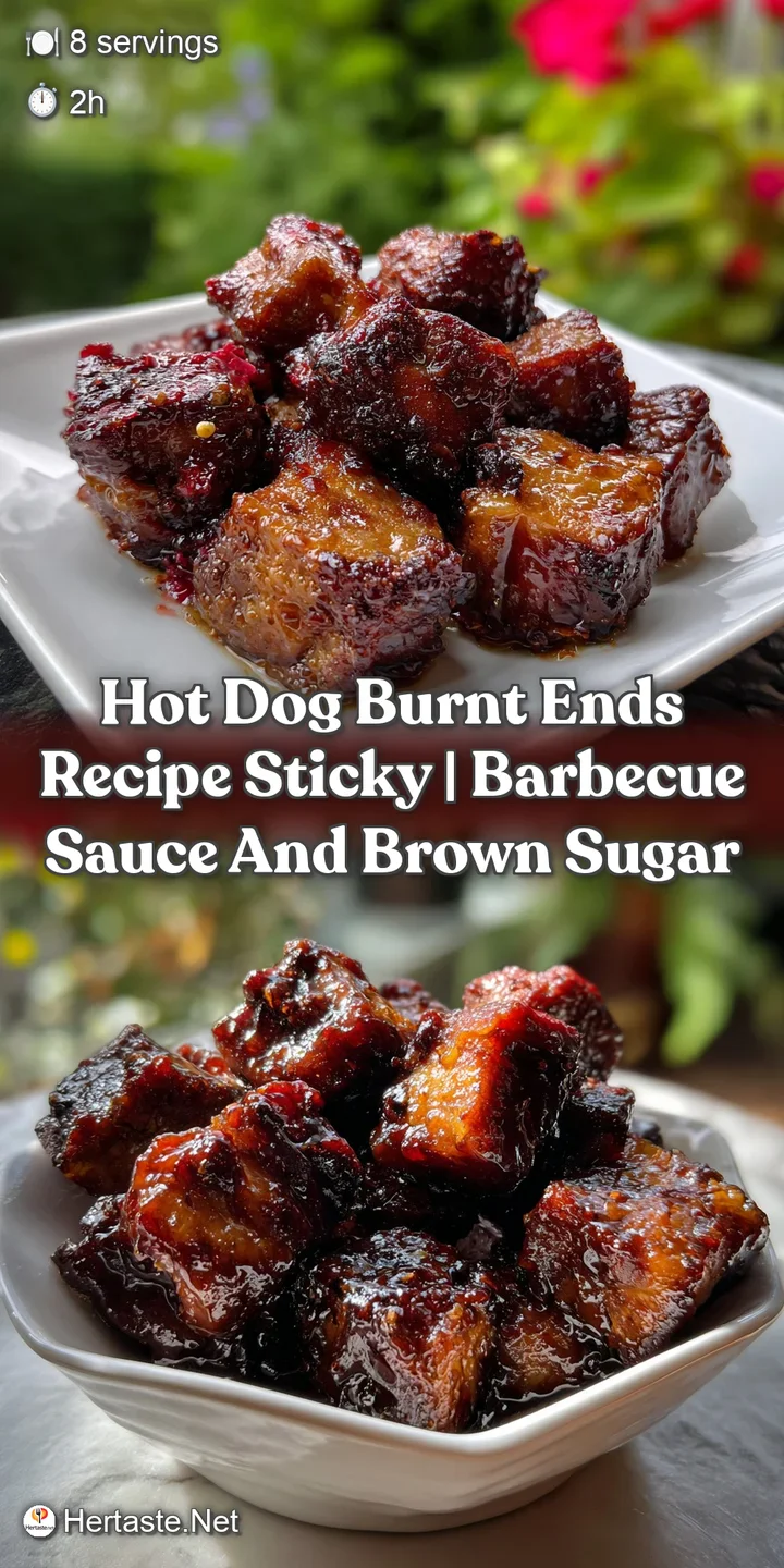 Hot Dog Burnt Ends Recipe Sticky | Barbecue Sauce And Brown Sugar
