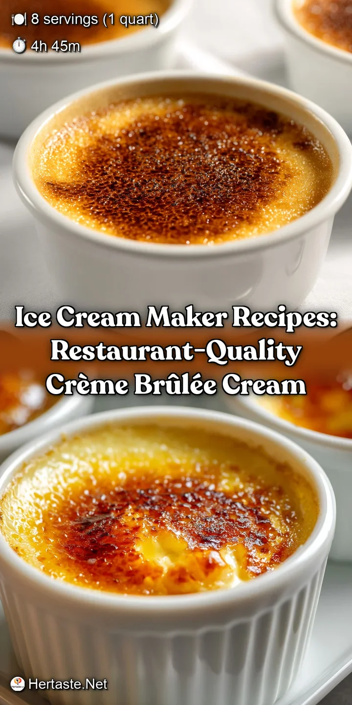Ice Cream Maker Recipes: Restaurant-Quality Cr&egrave;me Br&ucirc;l&eacute;e Cream