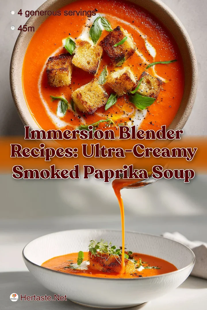 Immersion Blender Recipes: Ultra-Creamy Smoked Paprika Soup