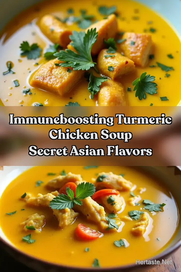 ImmuneBoosting Turmeric Chicken Soup Secret Asian Flavors