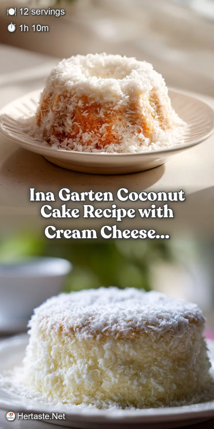 Close-up of coconut cake reveals the moist, dense crumb and generous coconut flakes. The creamy frosting is smooth, promis...
