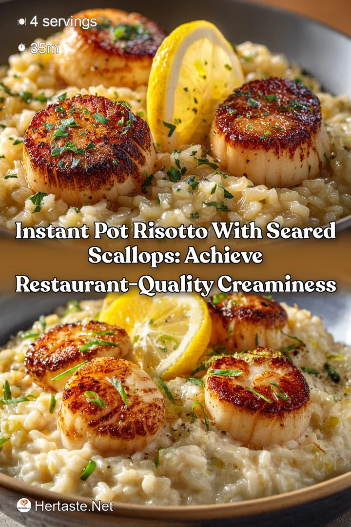 Instant Pot Risotto with Seared Scallops: Achieve Restaurant-Quality Creaminess